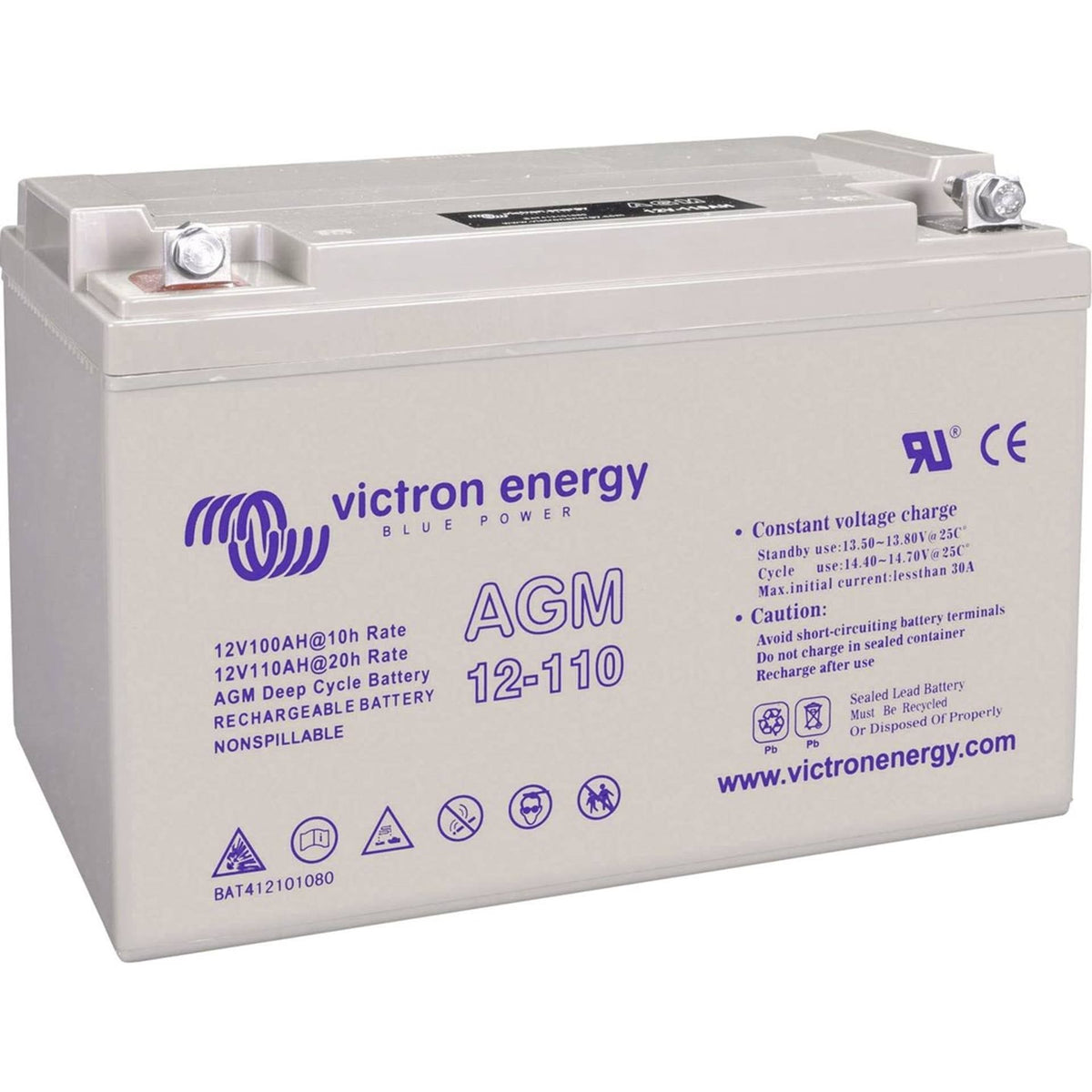 Batterie GEL 110Ah 12V Victron(Gris)