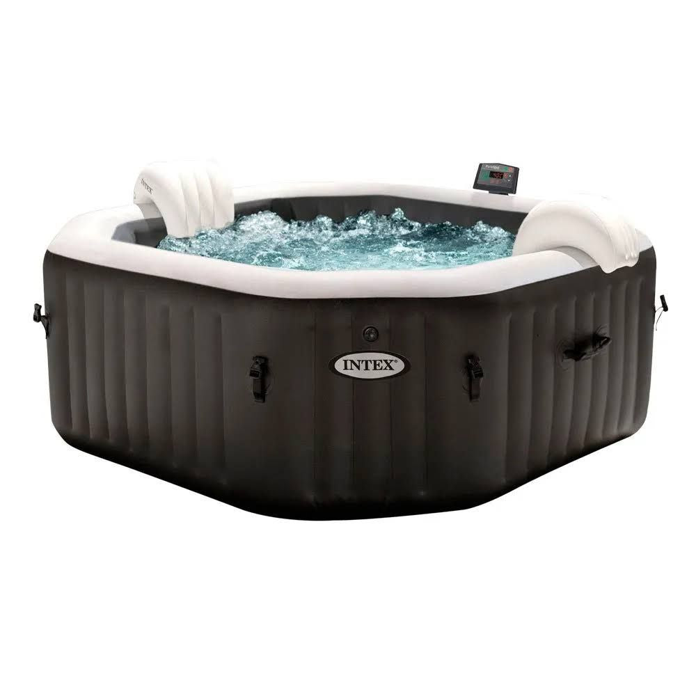Spa gonflable Carbone 4 places Intex(Noir/Blanc)
