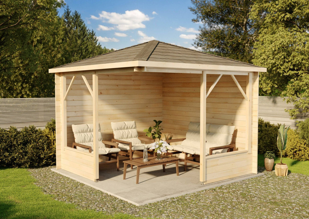 Tonnelle pentagonale Maik-28(Beige)
