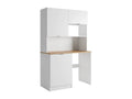 Vente-Unique Cuisine Complète Carmeo L.122.5 X L.60 X H.200 cm(Blanc/Bois)