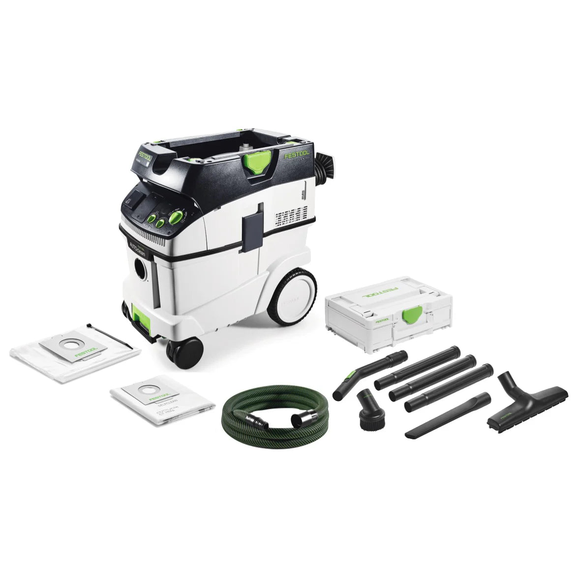 Festool CTL 36 E AC CLEANTEC Aspirateur ( 574958 ) + Kit de nettoyage compact D 27 / D 36 K-RS-Plus avec Coffret de transport Systainer(défaut)