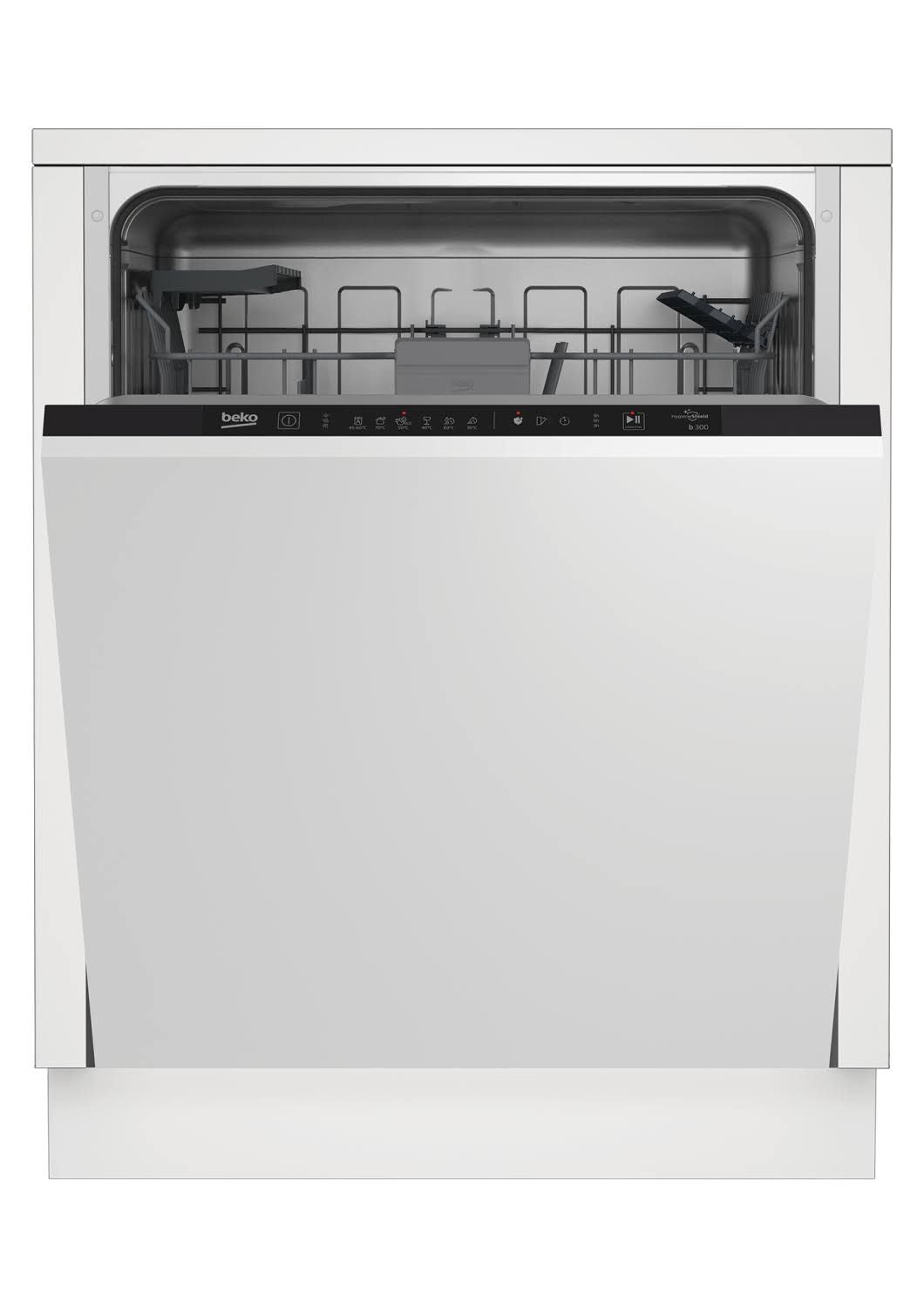 Lave vaisselle encastrable 14 couverts selfdry Dim L.59,8 x H.81,8 x P.55 cm. Beko(Blanc)