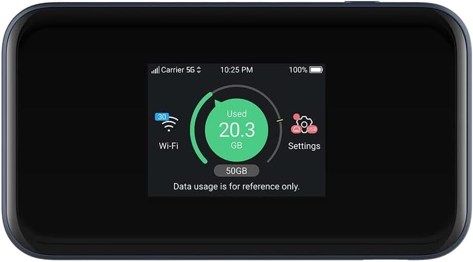 ZTE Wireless Router MU5001 WiFi 6 5G LTE (MFU5001)(Noir)