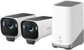 eufy Security S3 Pro (eufyCam 3 Pro), 4K Camera Surveillance WiFi exterieure sans Fil avec Panneau Solaire, Vision Nocturne MaxColor, Reconnaissance faciale IA, Stockage Local, aucuns Frais mensuels(Noir/Blanc)