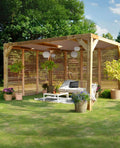 Pergola moderne en bois Henley(Bois)