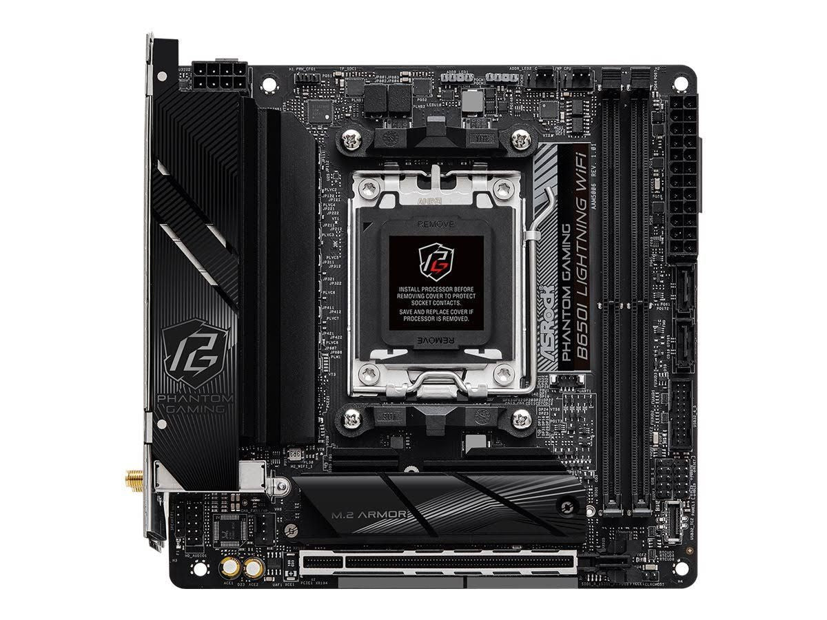 ASRock B650I Lightning WiFi AMD B650 Emplacement AM5 Mini ITX(Noir)