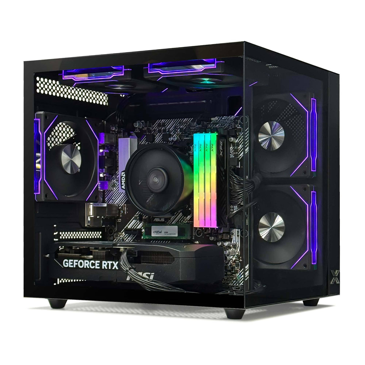 AMD PC Gamer Fighter NVIDIA GeForce RTX 5060 Ti 8 Go(Noir)