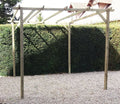Pergola droite - bois - 3x3m(Bois Naturel)