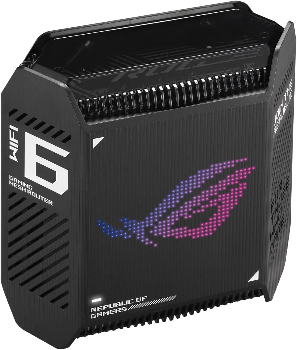 ASUS GT6 Noir - Pack de 1 - Routeur Gaming Wi-FI 6 Triple Bande AX10000-260m2, WiFi 10Gbps, Port WAN 2.5G, VPN Fusion, accélération des Jeux à Triple Niveau, AiProtection Pro et Instant Guard(Noir)