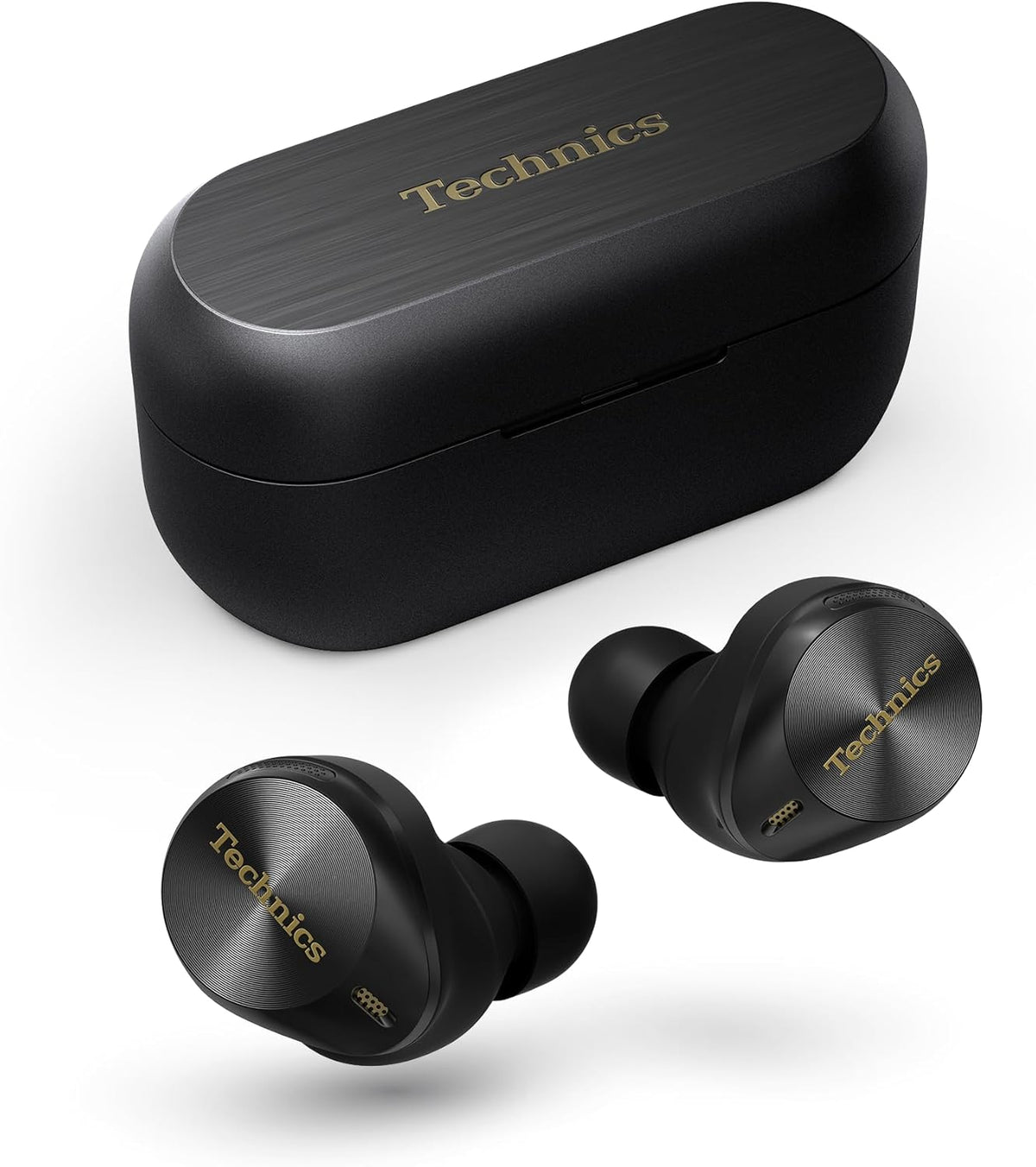 Technics EAH-AZ80E-K Écouteurs Sans Fil avec Réduction du Bruit, Bluetooth Multipoint 3 Appareils, Intra-Auriculaires Confortables, Chargement sans fil, Noir(Noir)