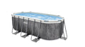 Piscine Intex Baltik ovale 4,00 x 2,00 x h1,22m(Gris)