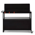Brasero Chariot Infinite 100 pour plancha Noir en Acier(Noir/Orange)