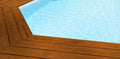 liner 75/100 piscine Rectangulaire avec liner(Bleu/Marron)