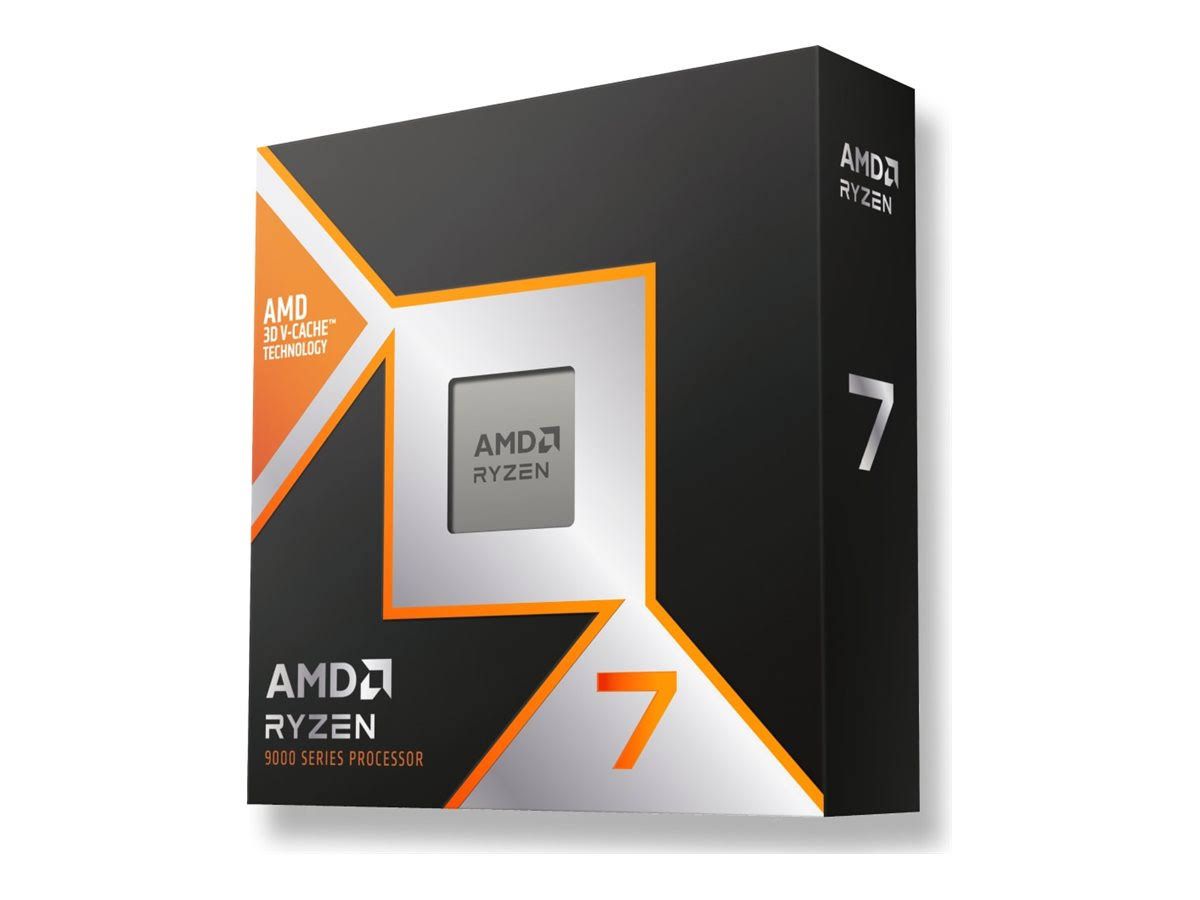 AMD Ryzen 7 9800X3D Processeur(Noir/Orange)